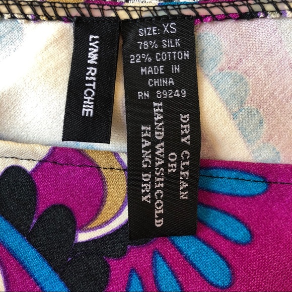 SALE! ❤️ Silk/Cotton Pucci style skirt 💋 NWOT - Picture 4 of 5